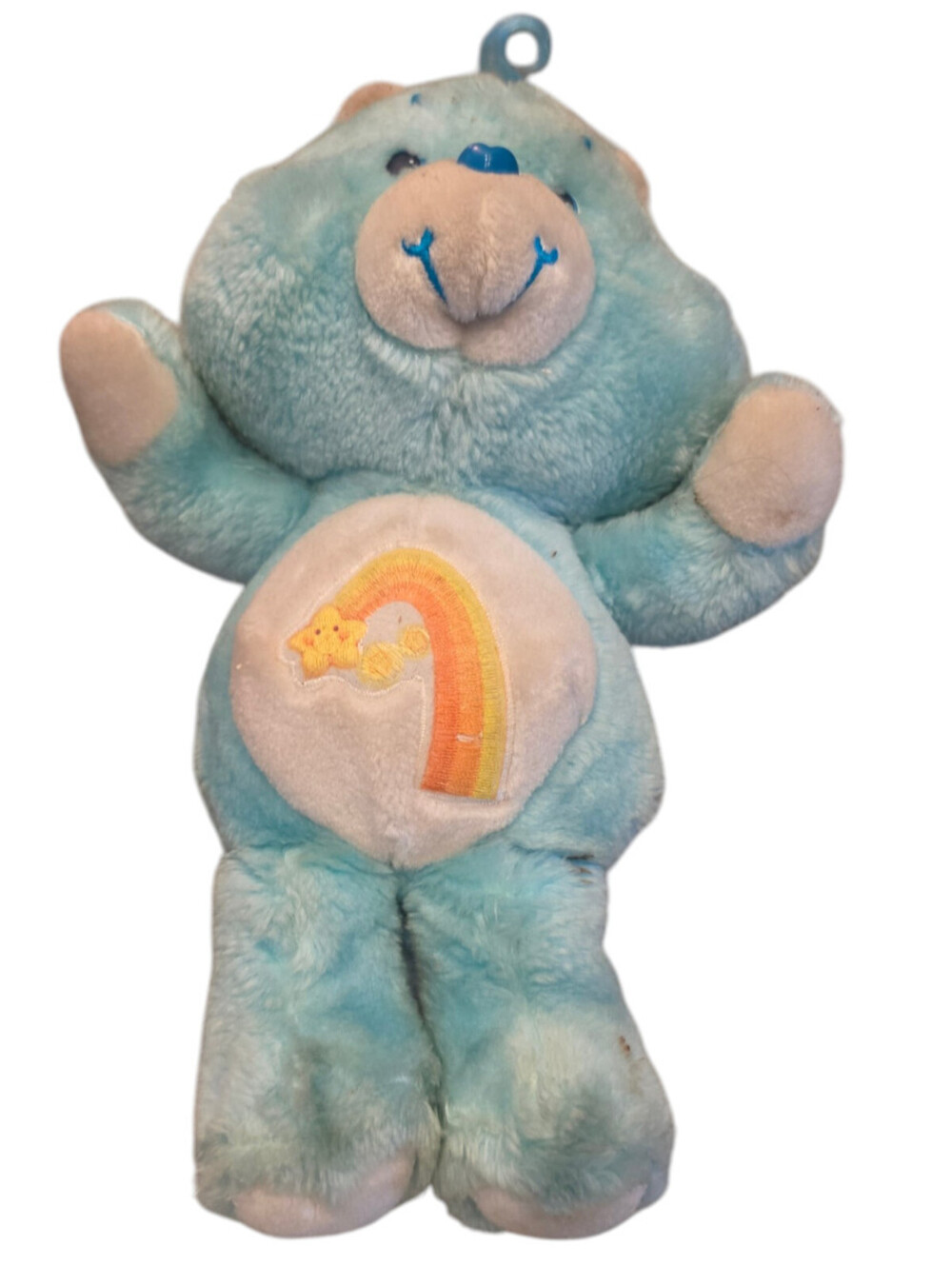 1983 Kenner Care Bears Wish Bear 13" Plush W Tag Vintage Blue Plush Bear Star